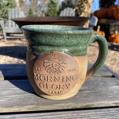 One-of-a-Kind Teacup Mug — Green Glaze (Hand-Thrown Pottery)