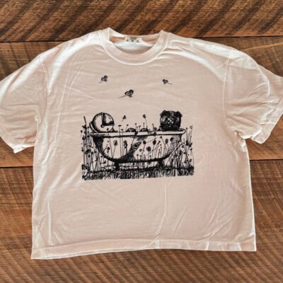 Morning Glory Farm “Clawfoot Universe” Ivory T-Shirt