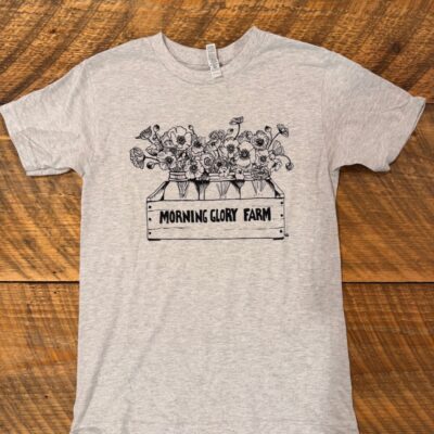Morning Glory Farm “Flours” Ash Grey T-Shirt