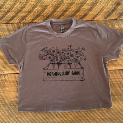 Morning Glory Farm “Flours” Boxy Shittake T-Shirt
