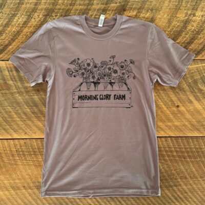 Morning Glory Farm “Flours” Smokey Violet Unisex T-Shirt