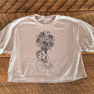 Morning Glory Farm “The Mice Will Play” Boxy Faded Bone T-Shirt