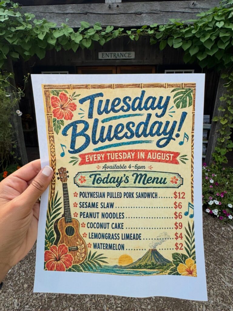 Things to do in Edgartown at Morning Glory Farm Tuesday Bluesday