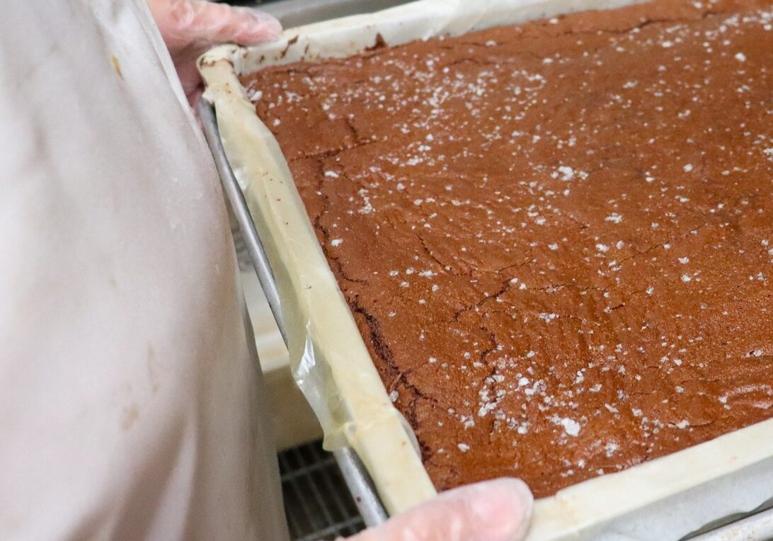 Fresh baked brownies from Morning Glory Farm, one of the most popular bakeries in Martha’s Vineyard