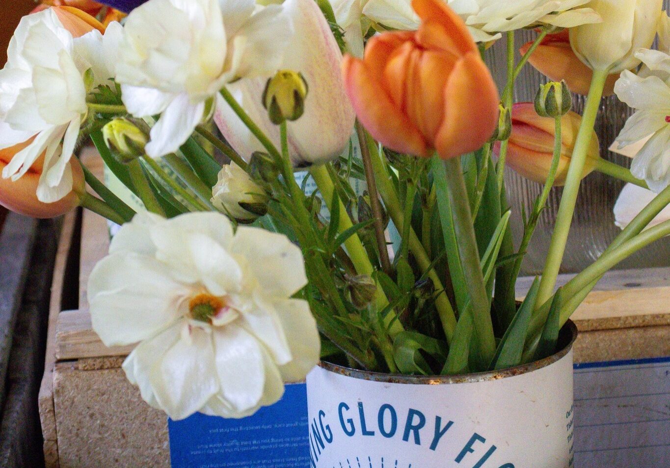 Tulip bouquet fresh flowers near me at Morning Glory Farm Edgartown MA